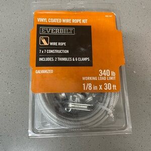 Everbilt Vinyl Coated Wire Rope Kit